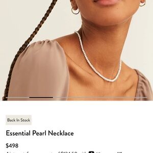 Mejuri 14k Gold Essential Pearl Necklace